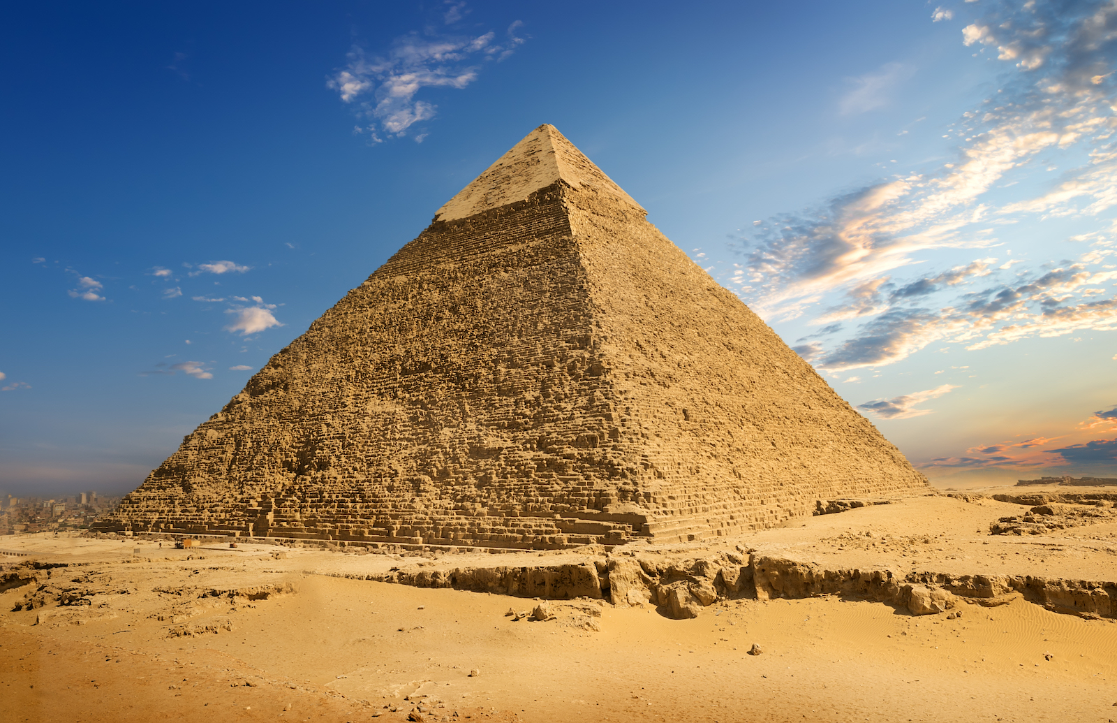 Landscape with pyramid Egyptian pyramids