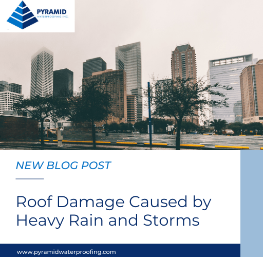 Roof Damage Caused by Heavy Rain and Storms